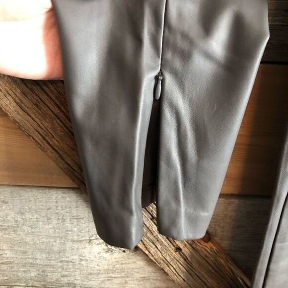 Reitmans Faux Leather Leggings Sz 7 - Picture 3 of 5